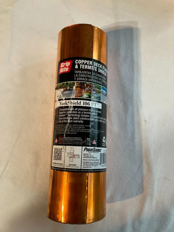 10" X 20' 3OZ COPPER FLASHING
