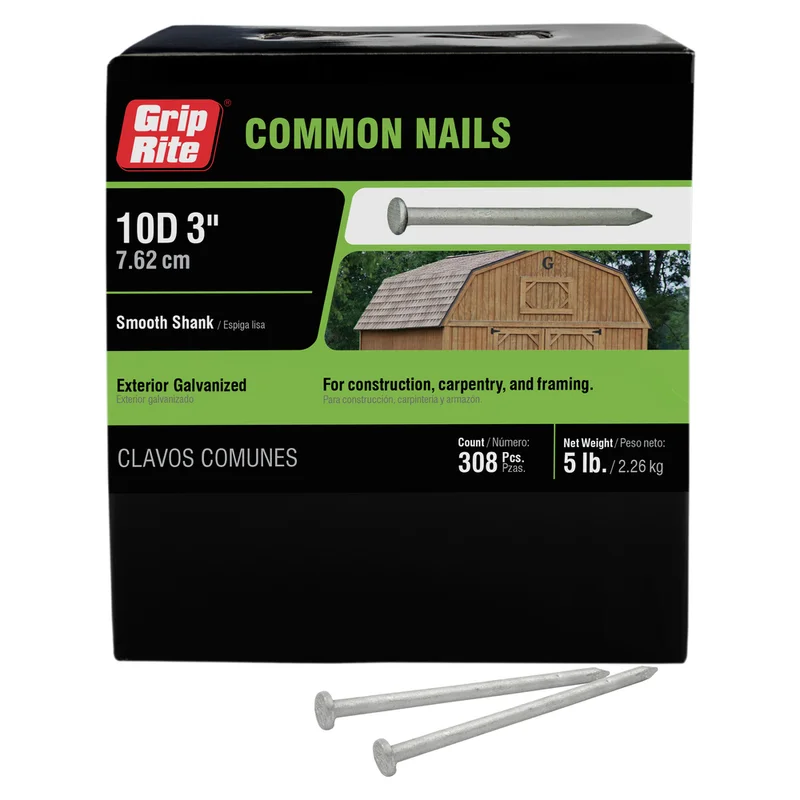 10D HOT DIPPED GALVANIZED COMMON (5 LB)