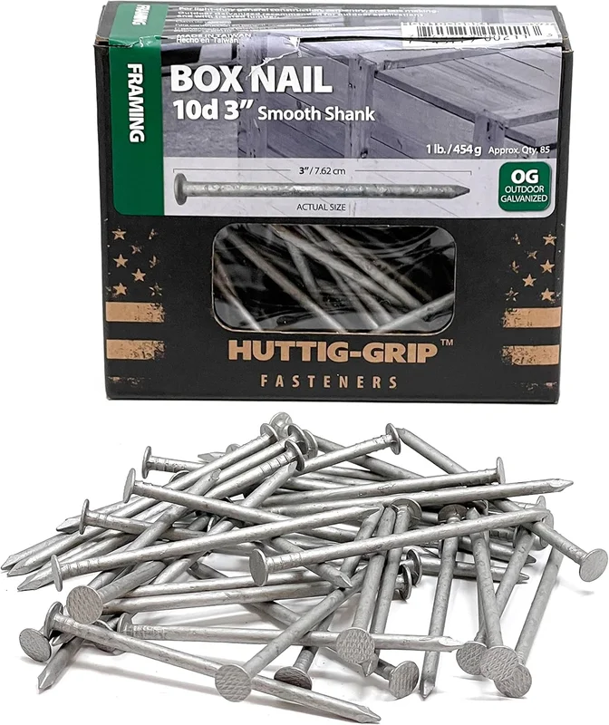 10D Steel Cut Temporary Nails 1 Lb