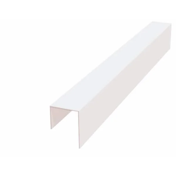 1/2" X 10' PLASTIC J MOLDING