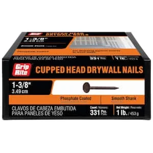 1-3/8" Common Cooler Drywall Nails 1 LB