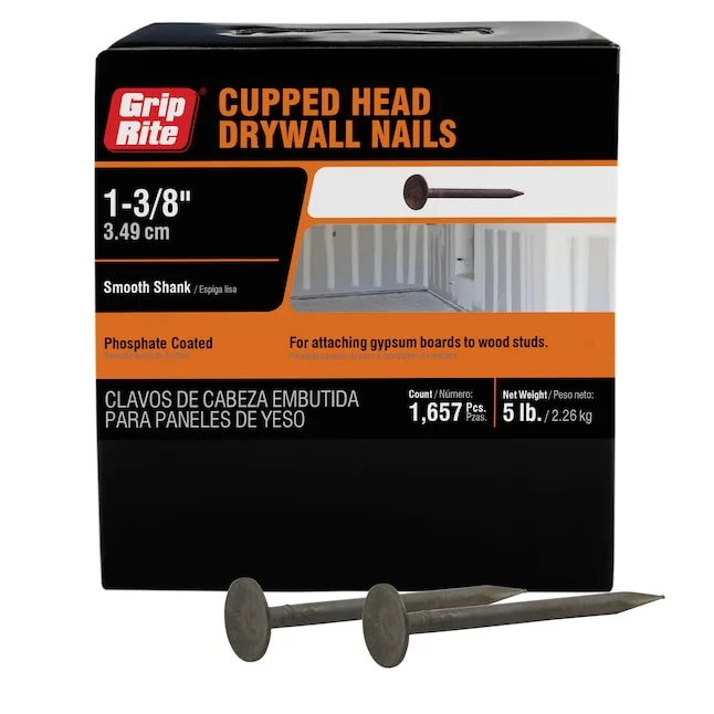 1-3/8" Common Cooler Drywall Nails 50 lbs