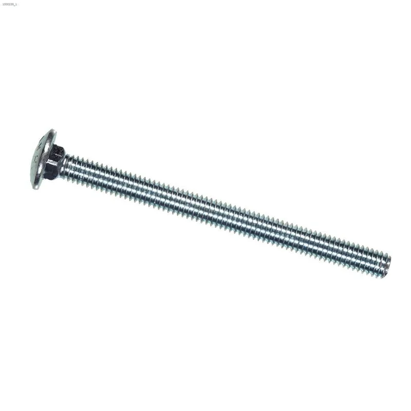 1/4 X 1-1/2" CARRIAGE ZINC BOLT