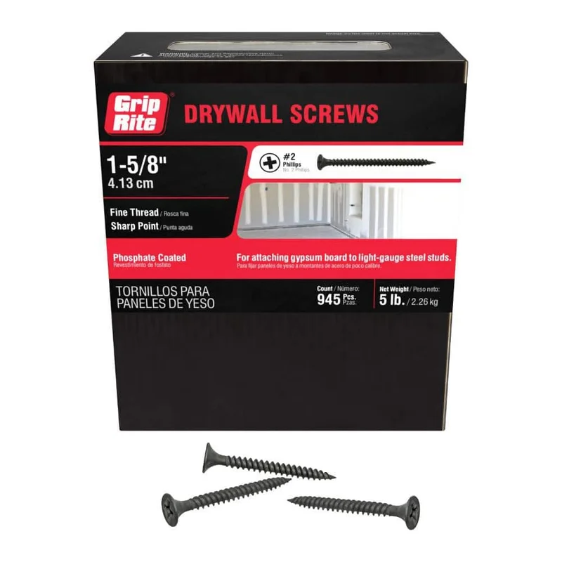 1-5/8" DRYWALL SCREWS 1 LB COARSE