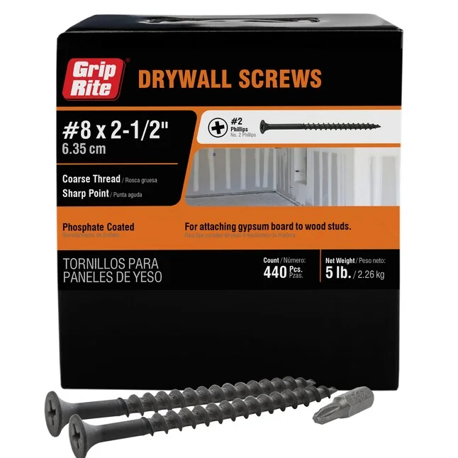 2 1/2" DRYWALL SCREWS 5 LB COARSE