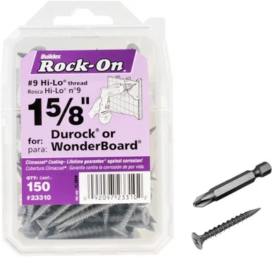 9 X 1-5/8 CEMENT BOARD SCREWS 150CT