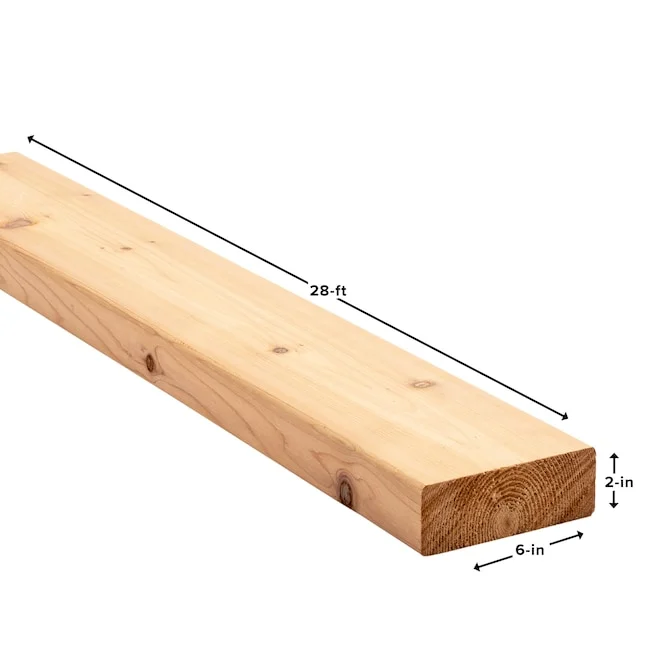2X6 #2 & BTR DOUG FIR - 28'