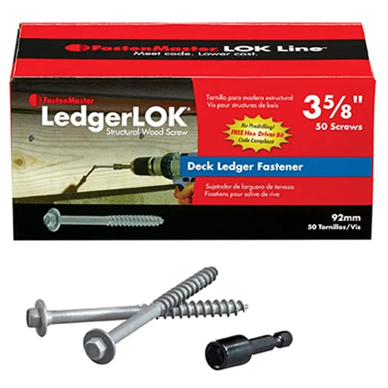 3 5/8 LEDGERLOK SCREWS 50PC