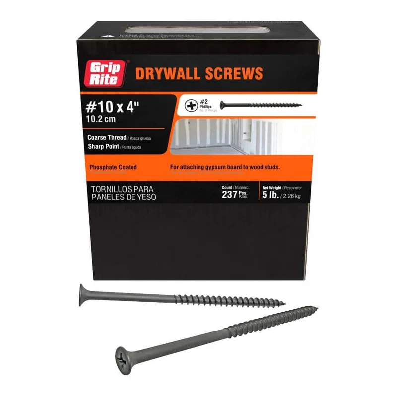 10 X 4" COARSE DRYWALL SCREW 5# M