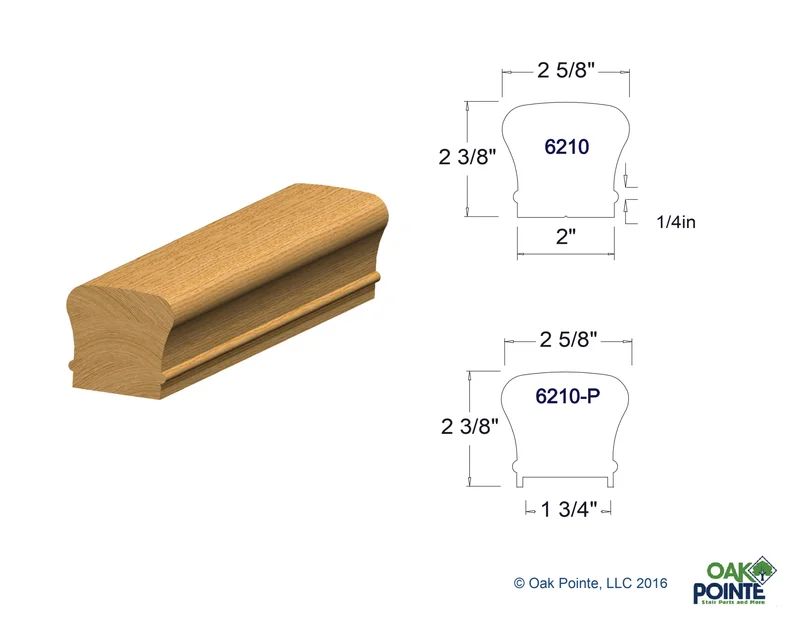 1-5/8 HAND RAIL FLAT BOT 14