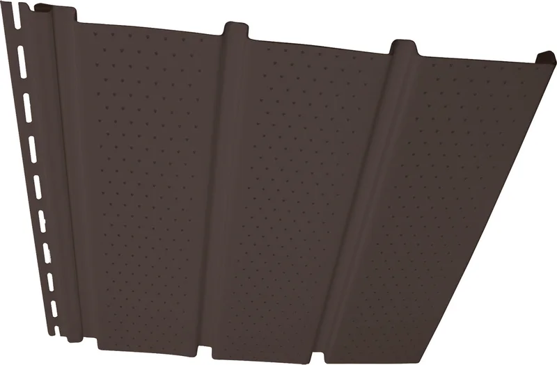 12' VINYL SOFFIT CENTER VENT BROWN T4