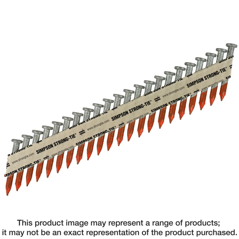 Simpson Strong-Tie 8DHDGPT2500 Strong-Drive® 33° SCN SMOOTH-SHANK CONNECTOR Nail — 2-1/2 in. x .131 in. HDG (2500-Qty)