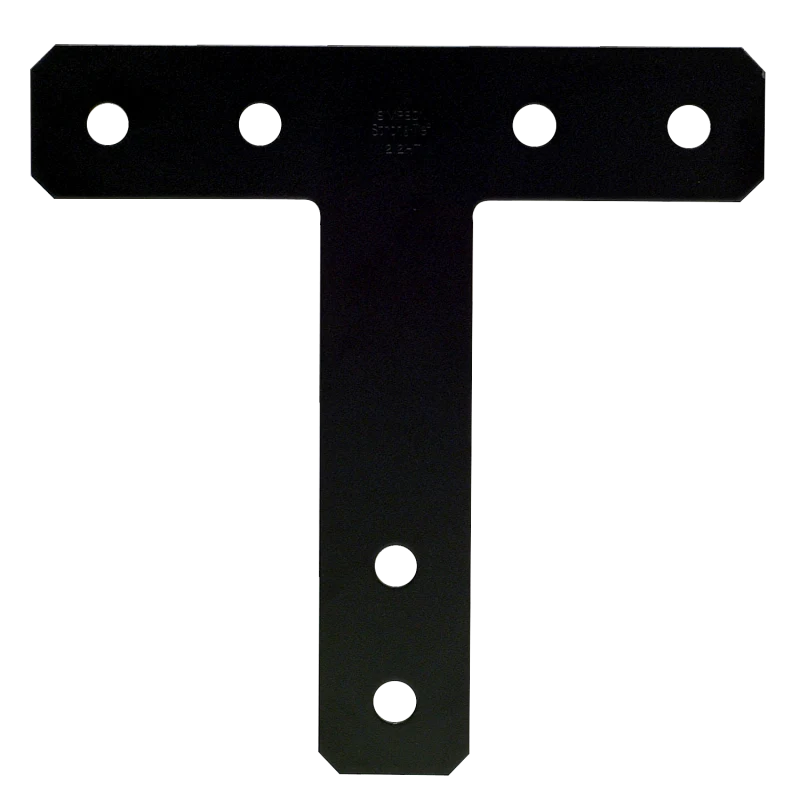 Simpson Strong-Tie 1212HTPC HTPC 12 in. x 12 in. 7-Gauge Black Powder-Coated Ornamental T Strap