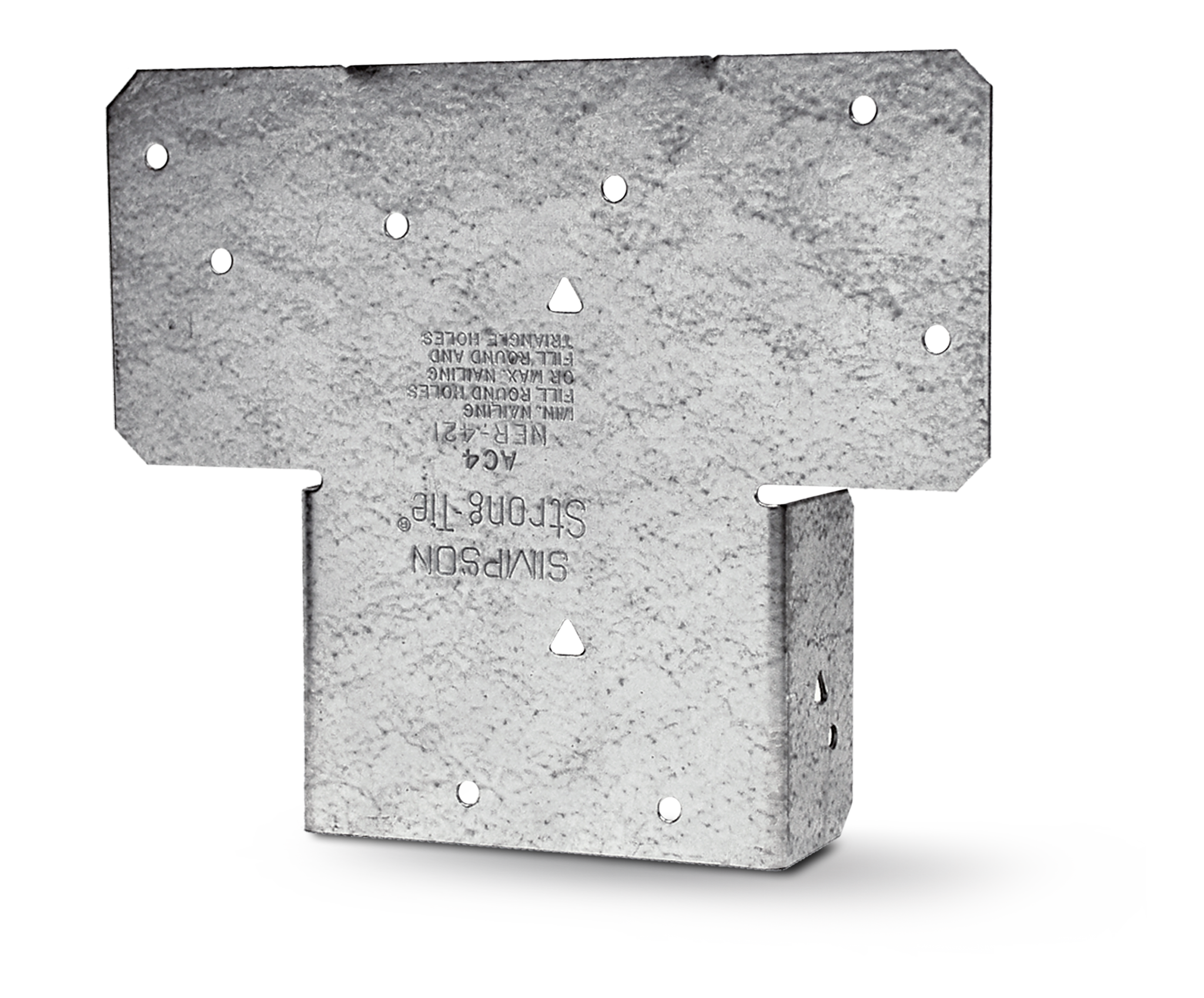 Simpson Strong-Tie AC4Z AC ZMAX® Galvanized Adjustable Post Cap for 4x